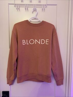 BLONDE Logo Crewneck Sweatshirt - Dusty Rose
